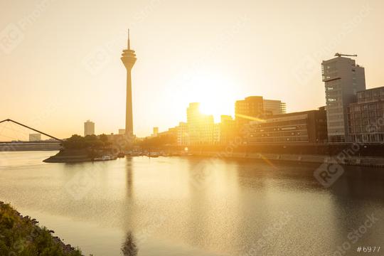 dusseldorf skyline at sunrise  : Stock Photo or Stock Video Download rcfotostock photos, images and assets rcfotostock | RC Photo Stock.: