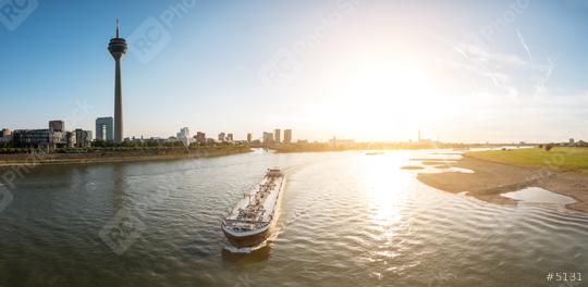 Dusseldorf Sykline at sunset panorama  : Stock Photo or Stock Video Download rcfotostock photos, images and assets rcfotostock | RC-Photo-Stock.: