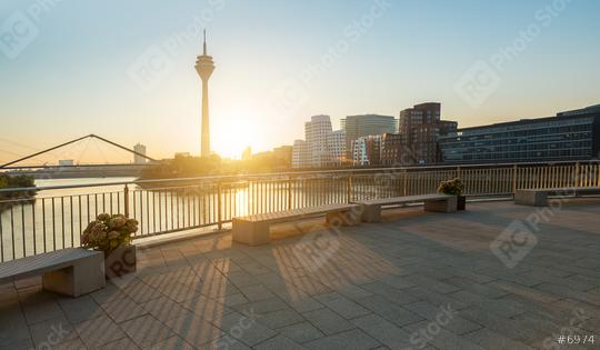 Dusseldorf view at a summer morning  : Stock Photo or Stock Video Download rcfotostock photos, images and assets rcfotostock | RC Photo Stock.: