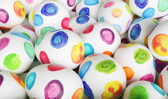 Easter eggs painted with water color for Easter   : Stock Photo or Stock Video Download rcfotostock photos, images and assets rcfotostock | RC Photo Stock.: