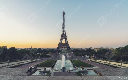 Eiffel tower in Paris at sunset. France.  : Stock Photo or Stock Video Download rcfotostock photos, images and assets rcfotostock | RC Photo Stock.: