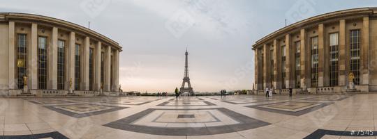 Eiffel Tower Paris Panorama, View over the Tour Eiffel from Trocadero square (Place du Trocadero). Paris, France  : Stock Photo or Stock Video Download rcfotostock photos, images and assets rcfotostock | RC Photo Stock.: