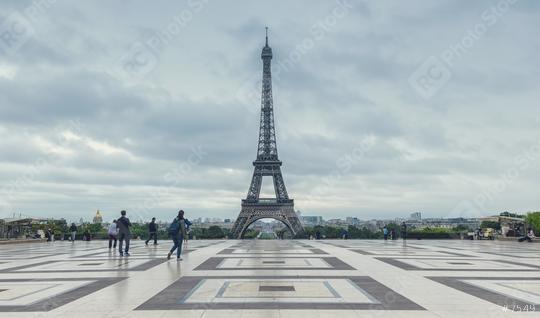 Eiffel Tower, Paris. View over the Tour Eiffel from Trocadero square (Place du Trocadero). Paris, France  : Stock Photo or Stock Video Download rcfotostock photos, images and assets rcfotostock | RC Photo Stock.: