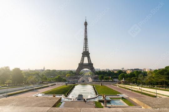 Eiffel tower seen from Trocadero fountain square  : Stock Photo or Stock Video Download rcfotostock photos, images and assets rcfotostock | RC Photo Stock.: