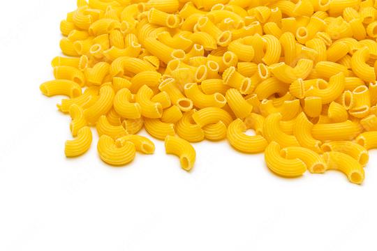 Elbow macaroni noodels on white  : Stock Photo or Stock Video Download rcfotostock photos, images and assets rcfotostock | RC Photo Stock.: