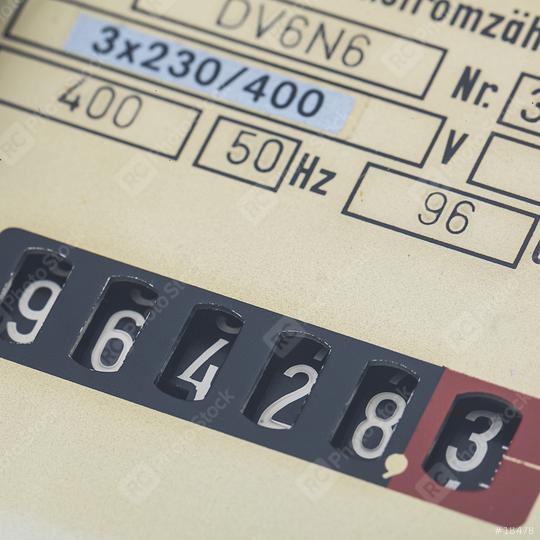electric meter close-up, germany  : Stock Photo or Stock Video Download rcfotostock photos, images and assets rcfotostock | RC Photo Stock.: