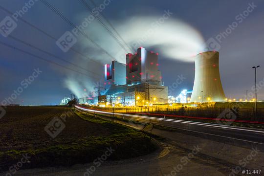 electricity powerplant at night  : Stock Photo or Stock Video Download rcfotostock photos, images and assets rcfotostock | RC Photo Stock.: