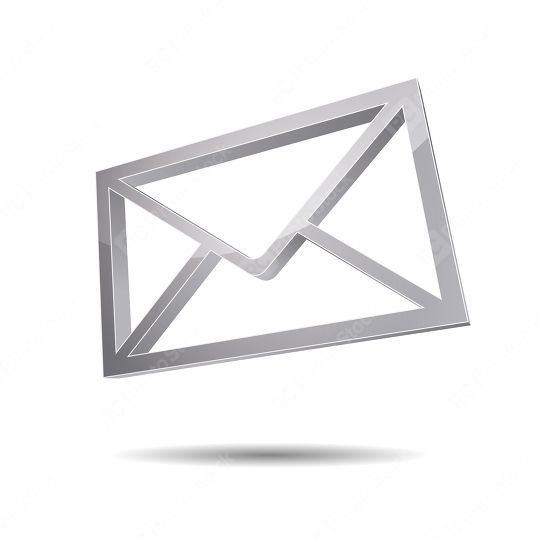 Email contact form icon vector 3D in silver  : Stock Photo or Stock Video Download rcfotostock photos, images and assets rcfotostock | RC Photo Stock.: