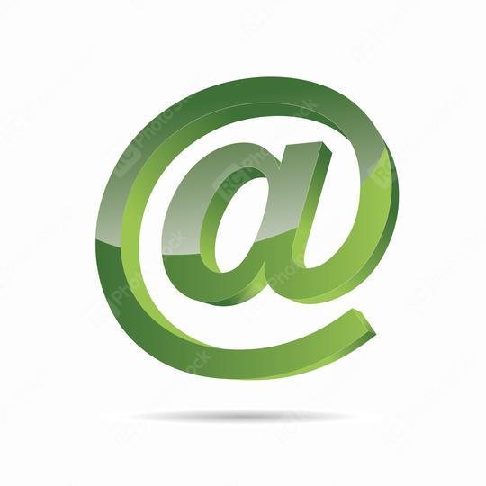 Email sign or at mail icon in 3D design and green Color. Vector illustration. Eps 10 vector file.  : Stock Photo or Stock Video Download rcfotostock photos, images and assets rcfotostock | RC Photo Stock.: