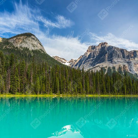 Emerald Lake in summer Alberta Canadian Rockies  : Stock Photo or Stock Video Download rcfotostock photos, images and assets rcfotostock | RC Photo Stock.: