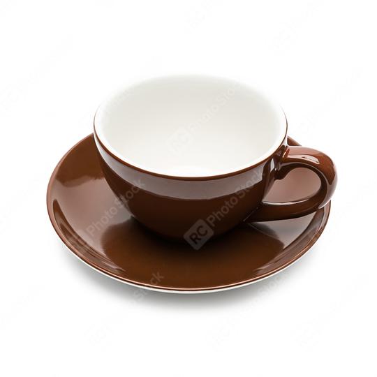 empty brown coffee cup on white  : Stock Photo or Stock Video Download rcfotostock photos, images and assets rcfotostock | RC Photo Stock.: