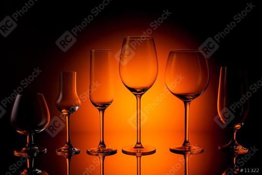 empty Glasses of various varieties  : Stock Photo or Stock Video Download rcfotostock photos, images and assets rcfotostock | RC Photo Stock.: