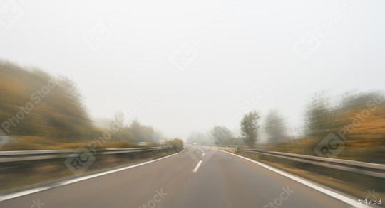 empty highway with motion blur at autumn, copyspace for your individual text.  : Stock Photo or Stock Video Download rcfotostock photos, images and assets rcfotostock | RC Photo Stock.: