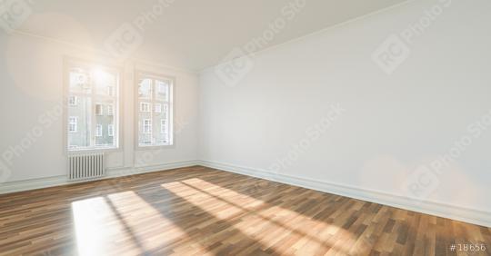 empty room after renovation- two windows, white walls  and wooden floor in new apartment  : Stock Photo or Stock Video Download rcfotostock photos, images and assets rcfotostock | RC Photo Stock.: