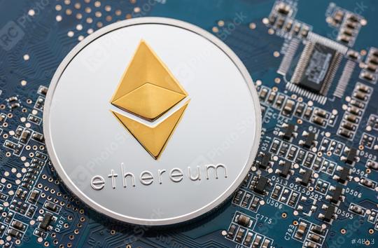 Ethereum crypto-currency on mainboard  : Stock Photo or Stock Video Download rcfotostock photos, images and assets rcfotostock | RC Photo Stock.: