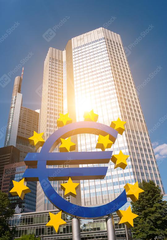 Euro sign at European Central Bank headquarters in Frankfurt  : Stock Photo or Stock Video Download rcfotostock photos, images and assets rcfotostock | RC Photo Stock.: