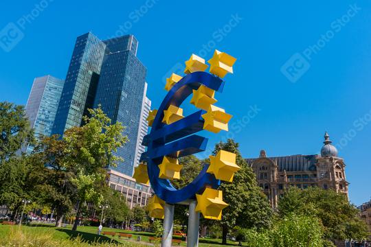 EURO sign at the financial district in Frankfurt  : Stock Photo or Stock Video Download rcfotostock photos, images and assets rcfotostock | RC Photo Stock.: