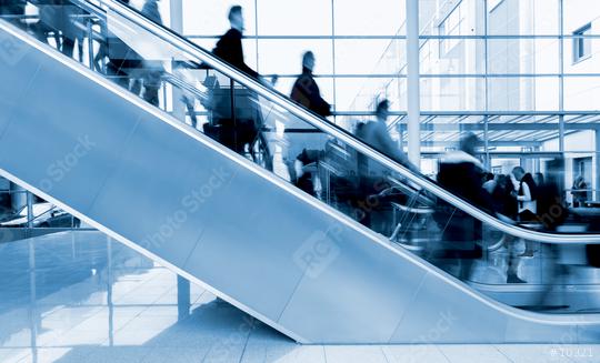 Exhibition staircase with blurred people  : Stock Photo or Stock Video Download rcfotostock photos, images and assets rcfotostock | RC Photo Stock.: