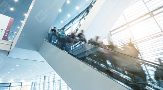 Exhibition staircase with blurred visitors  : Stock Photo or Stock Video Download rcfotostock photos, images and assets rcfotostock | RC Photo Stock.: