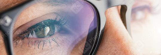 Female eye with glasses close-up  : Stock Photo or Stock Video Download rcfotostock photos, images and assets rcfotostock | RC Photo Stock.: