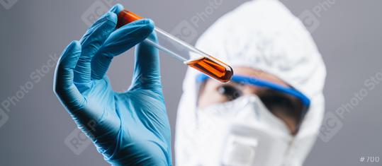 female medical lab worker holding 2019-nCoV Coronavirus blood Test tube. Positive Blood Sample in Scientist Hand. Coronavirus outbreaking, banner size  : Stock Photo or Stock Video Download rcfotostock photos, images and assets rcfotostock | RC Photo Stock.: