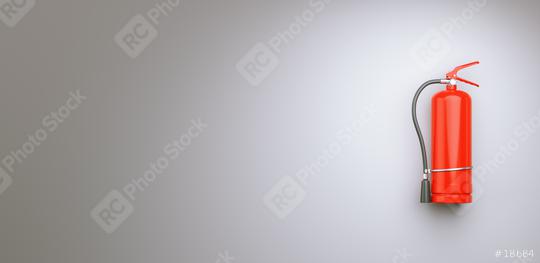 Fire extinguisher on the gray wall, copy space for individual text  : Stock Photo or Stock Video Download rcfotostock photos, images and assets rcfotostock | RC Photo Stock.: