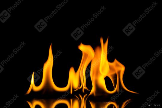 fire flames wall with reflection on black background  : Stock Photo or Stock Video Download rcfotostock photos, images and assets rcfotostock | RC Photo Stock.: