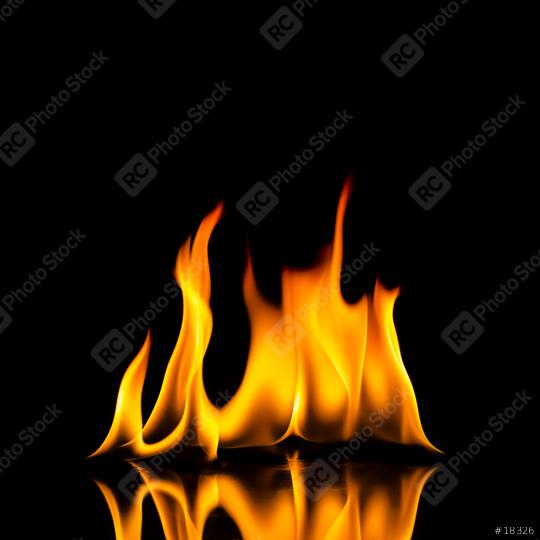 fire flames with reflection on black background  : Stock Photo or Stock Video Download rcfotostock photos, images and assets rcfotostock | RC Photo Stock.: