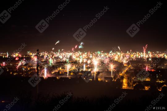 fireworks display on new years eve  : Stock Photo or Stock Video Download rcfotostock photos, images and assets rcfotostock | RC Photo Stock.: