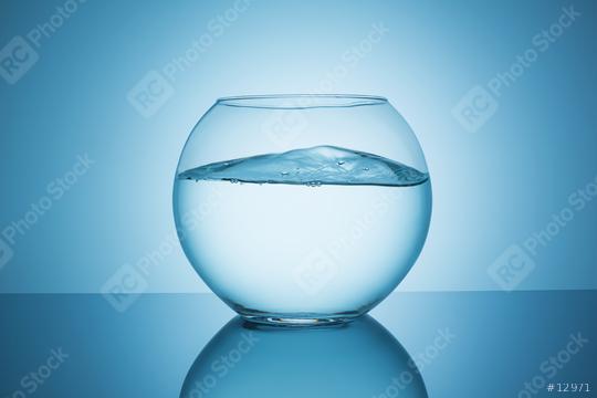 fishbowl glass with wavy water  : Stock Photo or Stock Video Download rcfotostock photos, images and assets rcfotostock | RC Photo Stock.: