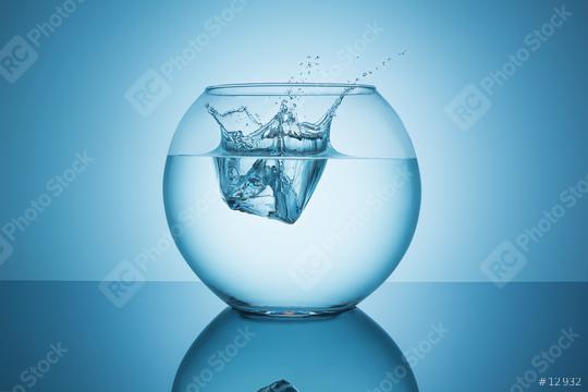 fishbowl with water splash impact  : Stock Photo or Stock Video Download rcfotostock photos, images and assets rcfotostock | RC Photo Stock.: