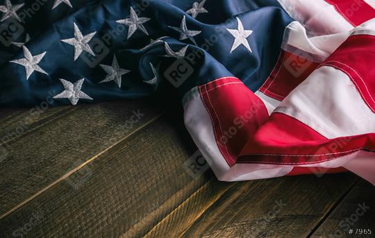 Flag of USA on dark wood background  : Stock Photo or Stock Video Download rcfotostock photos, images and assets rcfotostock | RC Photo Stock.: