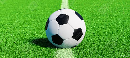 Football ready for kick off on pitch on the center line on artificial turf, EM 2020  : Stock Photo or Stock Video Download rcfotostock photos, images and assets rcfotostock | RC Photo Stock.:
