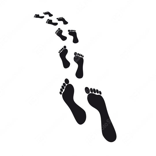 Footprints on white background vector graphic eps  : Stock Photo or Stock Video Download rcfotostock photos, images and assets rcfotostock | RC Photo Stock.: