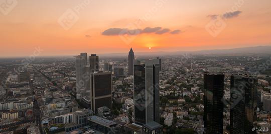 Frankfurt am Main at dusk, Germany  : Stock Photo or Stock Video Download rcfotostock photos, images and assets rcfotostock | RC-Photo-Stock.:
