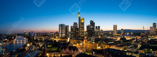 Frankfurt am Main at night, Germany  : Stock Photo or Stock Video Download rcfotostock photos, images and assets rcfotostock | RC Photo Stock.: