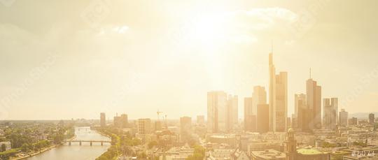 Frankfurt am Main at summer Skyline panoramic view  : Stock Photo or Stock Video Download rcfotostock photos, images and assets rcfotostock | RC Photo Stock.: