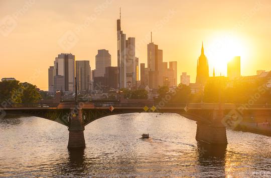 Frankfurt am Main at sunset, Germany  : Stock Photo or Stock Video Download rcfotostock photos, images and assets rcfotostock | RC Photo Stock.: