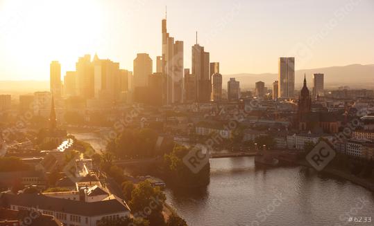 Frankfurt am Main financial district at sunset  : Stock Photo or Stock Video Download rcfotostock photos, images and assets rcfotostock | RC Photo Stock.: