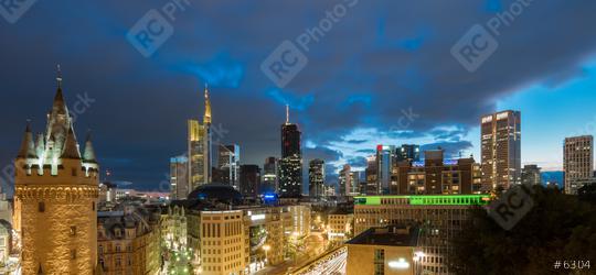 Frankfurt am Main skyline and old town at a cloudy sunset  : Stock Photo or Stock Video Download rcfotostock photos, images and assets rcfotostock | RC Photo Stock.: