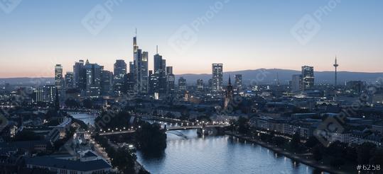 Frankfurt am Main Skyline at dusk, germany  : Stock Photo or Stock Video Download rcfotostock photos, images and assets rcfotostock | RC Photo Stock.: