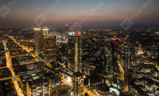 Frankfurt am Main skyline at night, germany  : Stock Photo or Stock Video Download rcfotostock photos, images and assets rcfotostock | RC Photo Stock.: