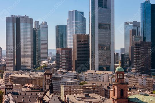 Frankfurt financial center of Germany skyline view  : Stock Photo or Stock Video Download rcfotostock photos, images and assets rcfotostock | RC Photo Stock.: