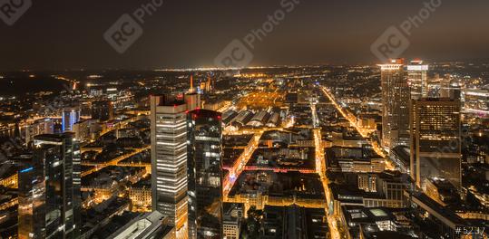 Frankfurt Financial district skyline at night  : Stock Photo or Stock Video Download rcfotostock photos, images and assets rcfotostock | RC Photo Stock.: