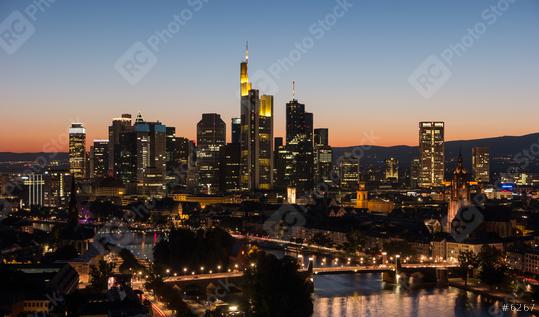 Frankfurt, Germany financial district skyline  : Stock Photo or Stock Video Download rcfotostock photos, images and assets rcfotostock | RC Photo Stock.: