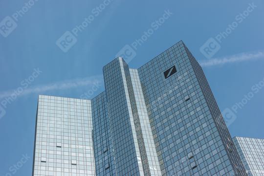 FRANKFURT, GERMANY MARCH, 2017: Deutsche Bank headquarter building in the city of Frankfurt Main.  : Stock Photo or Stock Video Download rcfotostock photos, images and assets rcfotostock | RC-Photo-Stock.: