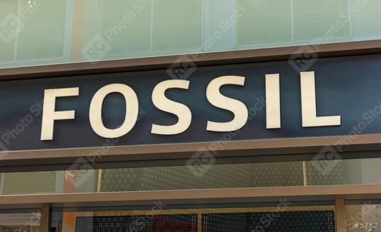 FRANKFURT, GERMANY MARCH, 2017:Boutique Fossi Logol. Fossil, Inc. is an American designer and manufacturer of clothing and accessories with annual revenues of $ 2 billion.  : Stock Photo or Stock Video Download rcfotostock photos, images and assets rcfotostock | RC Photo Stock.: