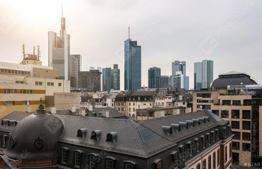 Frankfurt Skyline at a cloudy day  : Stock Photo or Stock Video Download rcfotostock photos, images and assets rcfotostock | RC Photo Stock.: