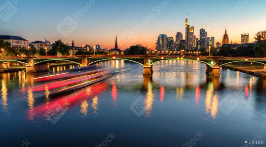Frankfurt skyline at night  : Stock Photo or Stock Video Download rcfotostock photos, images and assets rcfotostock | RC Photo Stock.: