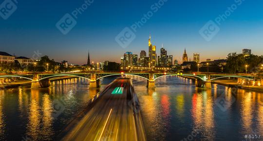 Frankfurt Skyline at summer sunset night view, germany  : Stock Photo or Stock Video Download rcfotostock photos, images and assets rcfotostock | RC Photo Stock.:
